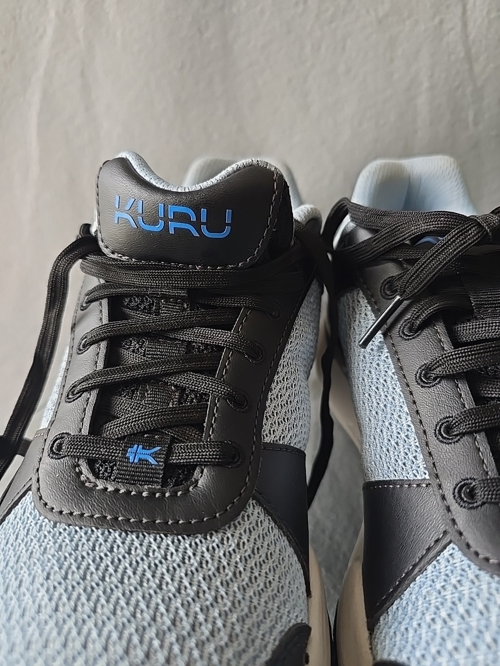 KURU Lightweight Athletic Sneakers in Light Blue & Black Comfy Orthopedic Shoes